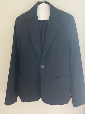 Express Black Women's Single-Button Blazer